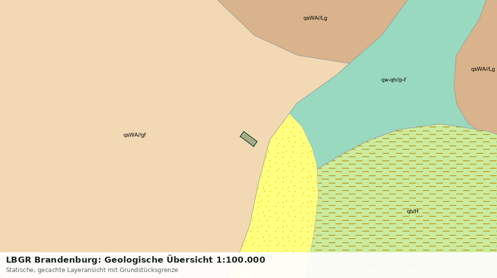 Statische Kartenansicht: LBGR Brandenburg: Geologische Übersicht 1:100.000