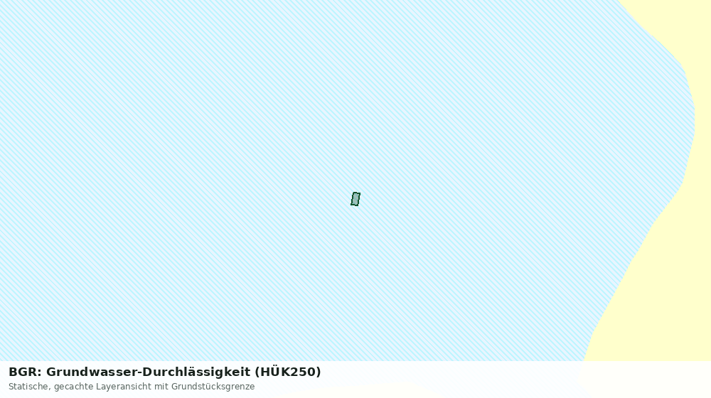 Statische Kartenansicht: BGR: Grundwasser-Durchlässigkeit (HÜK250)