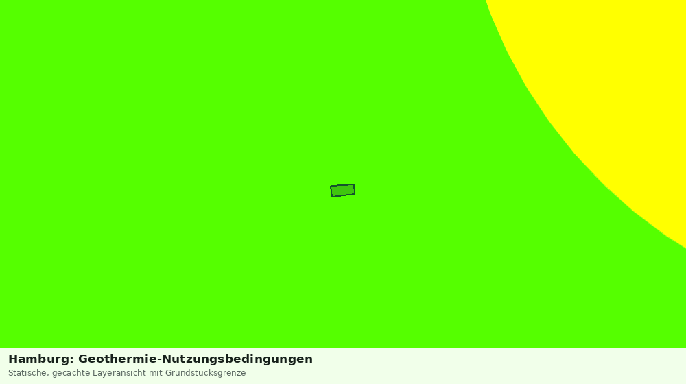 Statische Kartenansicht: Hamburg: Geothermie-Nutzungsbedingungen