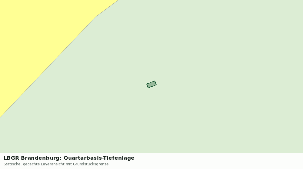 Statische Kartenansicht: LBGR Brandenburg: Quartärbasis-Tiefenlage
