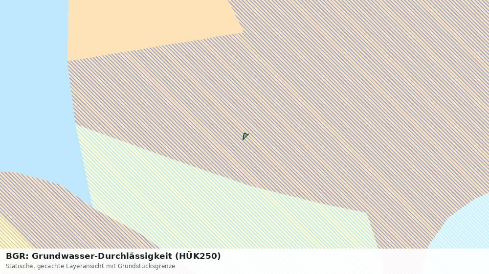Statische Kartenansicht: BGR: Grundwasser-Durchlässigkeit (HÜK250)