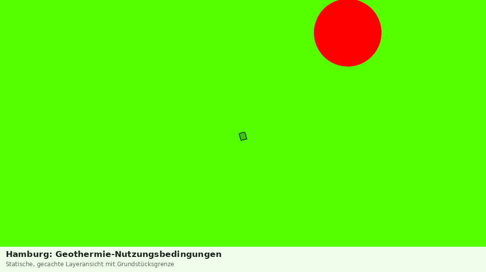 Statische Kartenansicht: Hamburg: Geothermie-Nutzungsbedingungen