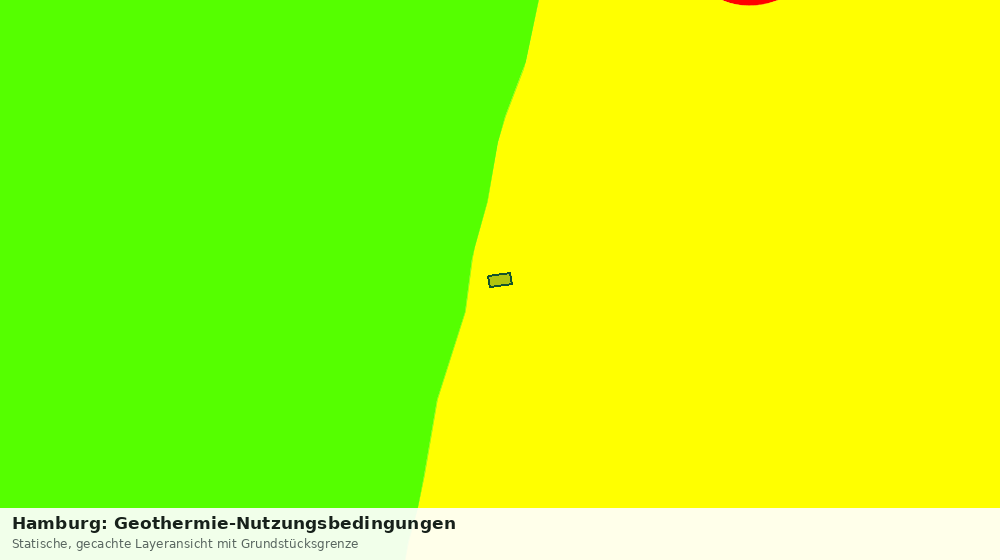Statische Kartenansicht: Hamburg: Geothermie-Nutzungsbedingungen