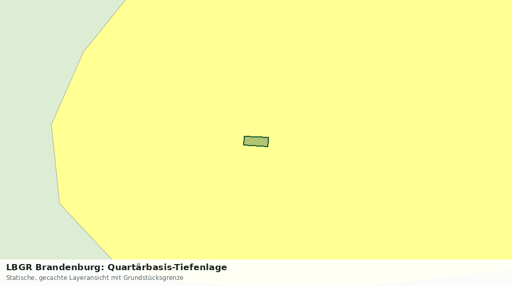 Statische Kartenansicht: LBGR Brandenburg: Quartärbasis-Tiefenlage