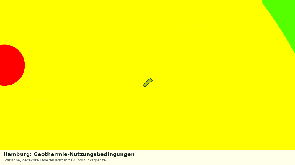 Statische Kartenansicht: Hamburg: Geothermie-Nutzungsbedingungen