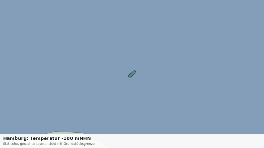 Statische Kartenansicht: Hamburg: Temperatur -100 mNHN