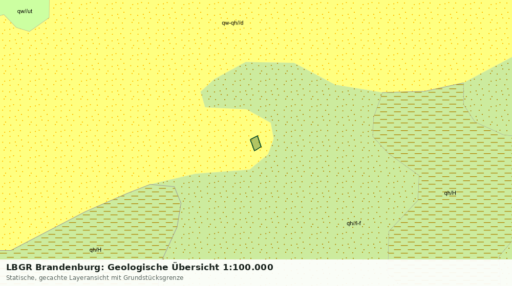 Statische Kartenansicht: LBGR Brandenburg: Geologische Übersicht 1:100.000
