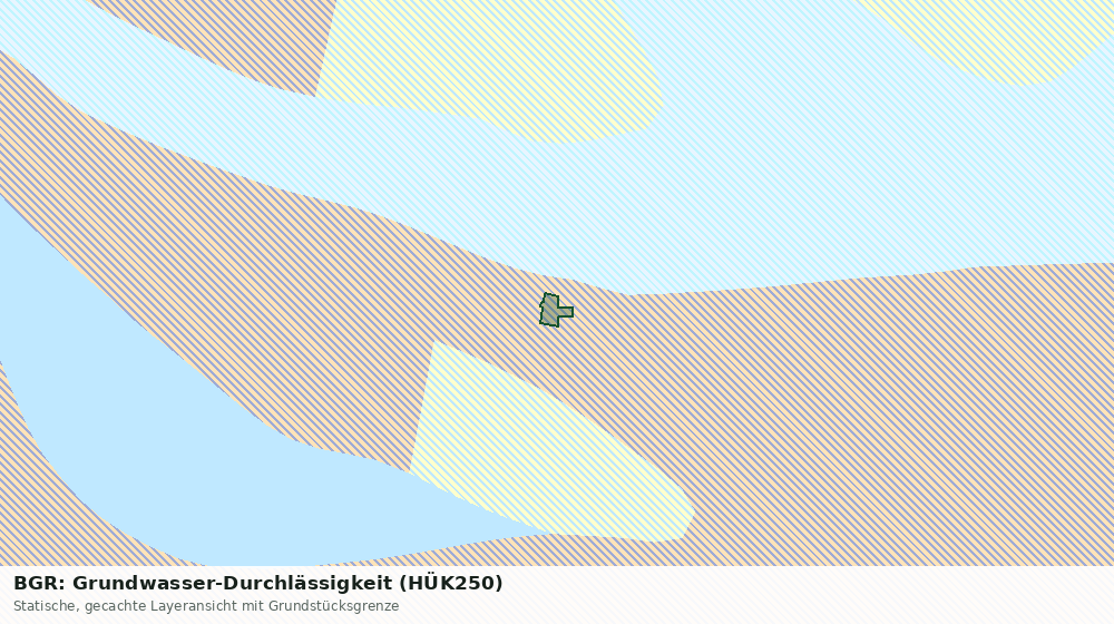 Statische Kartenansicht: BGR: Grundwasser-Durchlässigkeit (HÜK250)