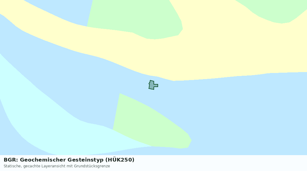 Statische Kartenansicht: BGR: Geochemischer Gesteinstyp (HÜK250)
