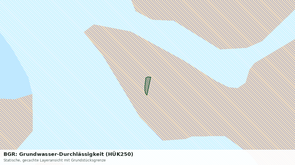 Statische Kartenansicht: BGR: Grundwasser-Durchlässigkeit (HÜK250)