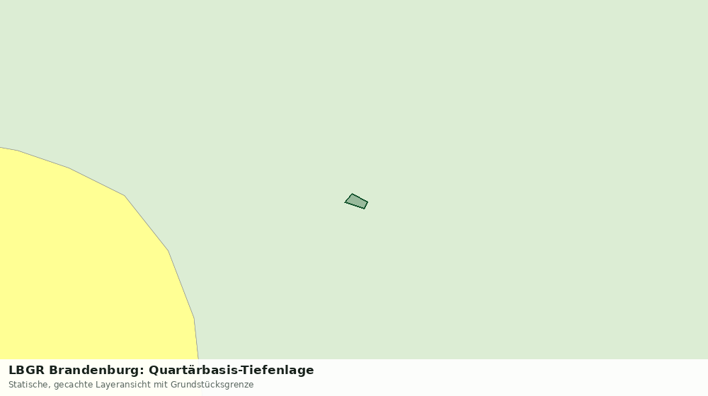 Statische Kartenansicht: LBGR Brandenburg: Quartärbasis-Tiefenlage