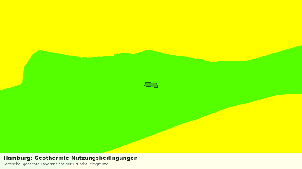 Statische Kartenansicht: Hamburg: Geothermie-Nutzungsbedingungen