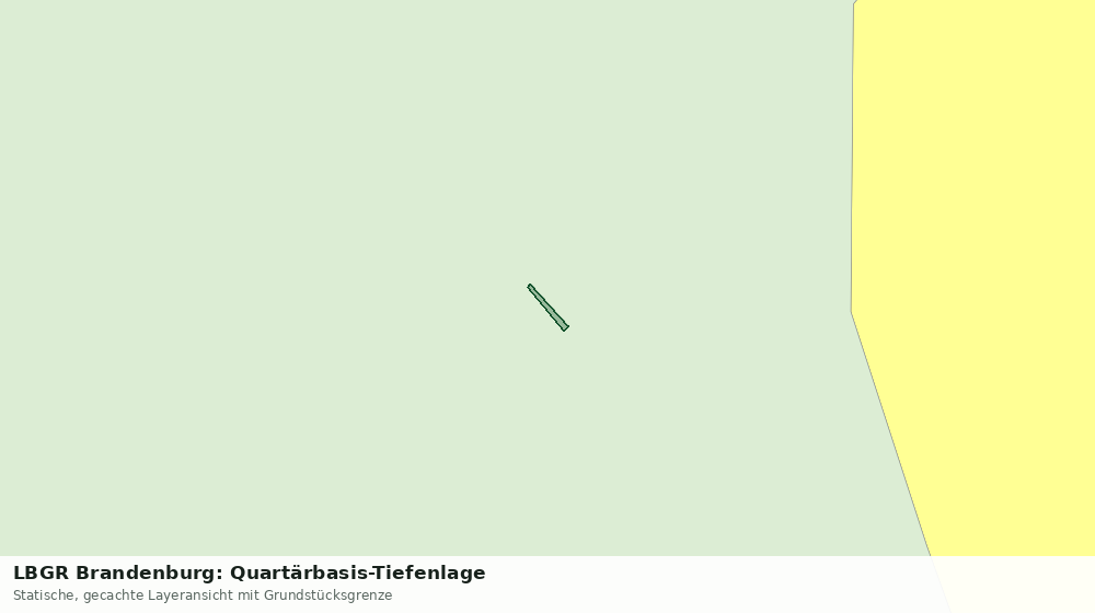 Statische Kartenansicht: LBGR Brandenburg: Quartärbasis-Tiefenlage