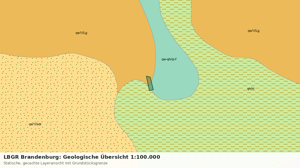 Statische Kartenansicht: LBGR Brandenburg: Geologische Übersicht 1:100.000