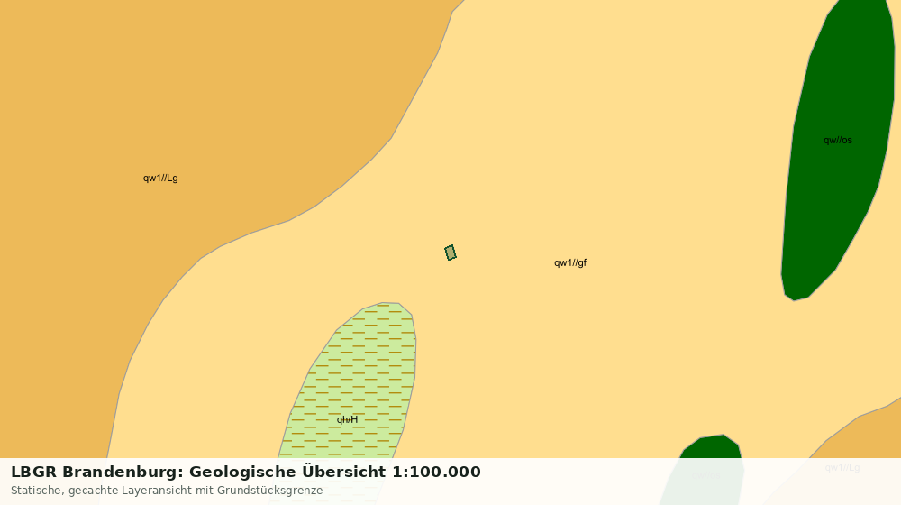 Statische Kartenansicht: LBGR Brandenburg: Geologische Übersicht 1:100.000