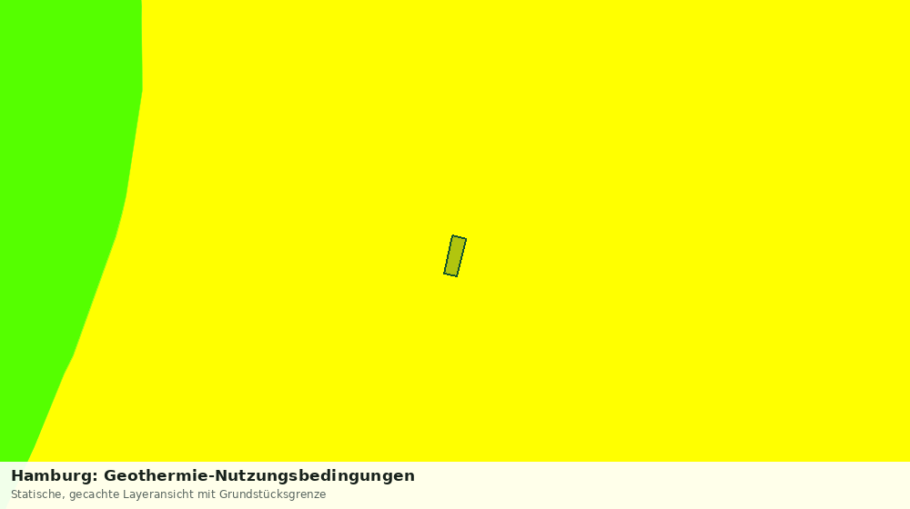 Statische Kartenansicht: Hamburg: Geothermie-Nutzungsbedingungen