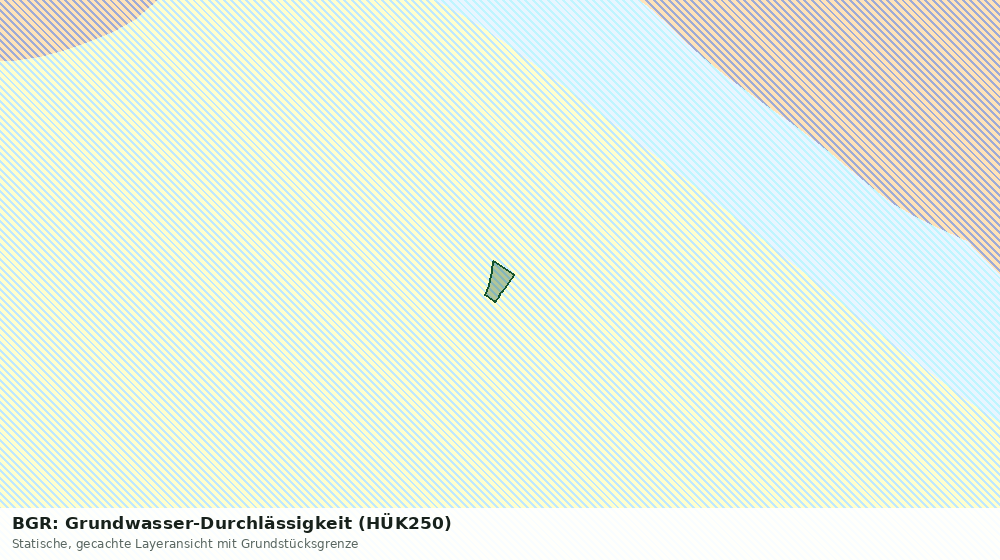 Statische Kartenansicht: BGR: Grundwasser-Durchlässigkeit (HÜK250)