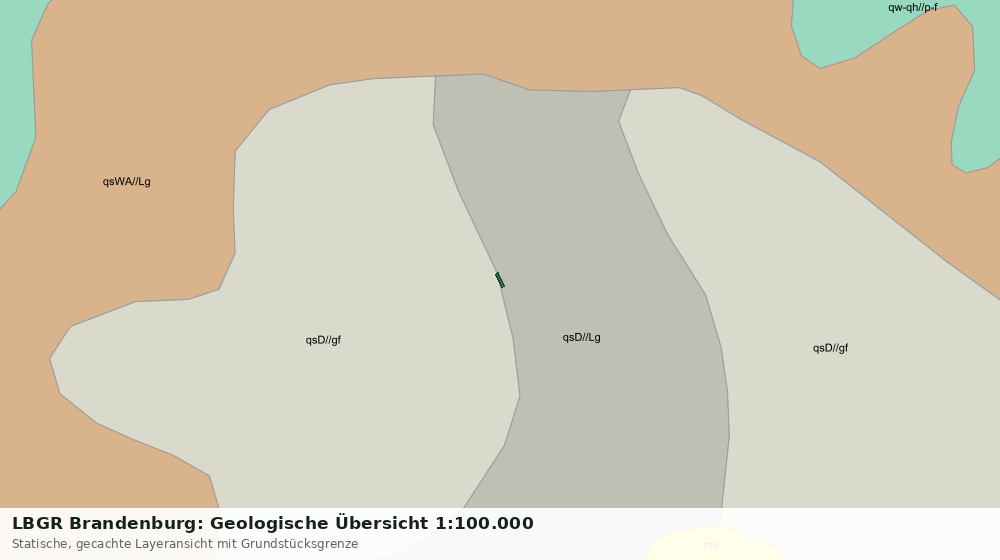 Statische Kartenansicht: LBGR Brandenburg: Geologische Übersicht 1:100.000