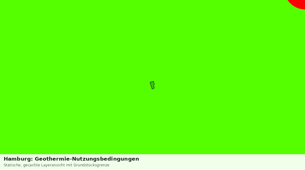 Statische Kartenansicht: Hamburg: Geothermie-Nutzungsbedingungen