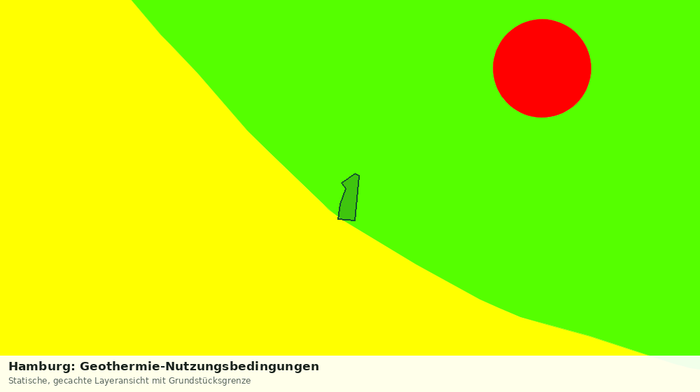 Statische Kartenansicht: Hamburg: Geothermie-Nutzungsbedingungen