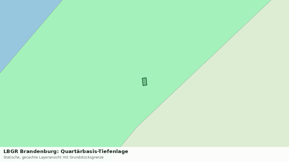 Statische Kartenansicht: LBGR Brandenburg: Quartärbasis-Tiefenlage