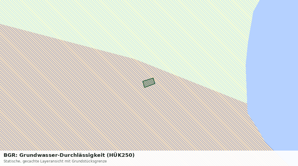 Statische Kartenansicht: BGR: Grundwasser-Durchlässigkeit (HÜK250)