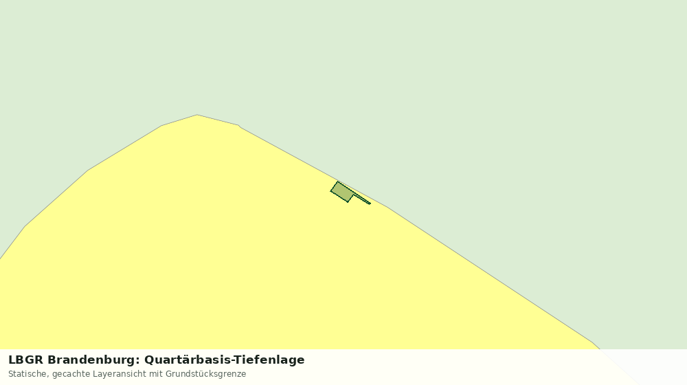 Statische Kartenansicht: LBGR Brandenburg: Quartärbasis-Tiefenlage