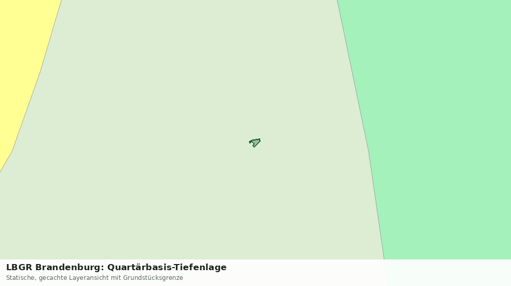 Statische Kartenansicht: LBGR Brandenburg: Quartärbasis-Tiefenlage
