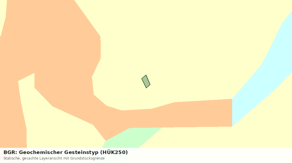 Statische Kartenansicht: BGR: Geochemischer Gesteinstyp (HÜK250)