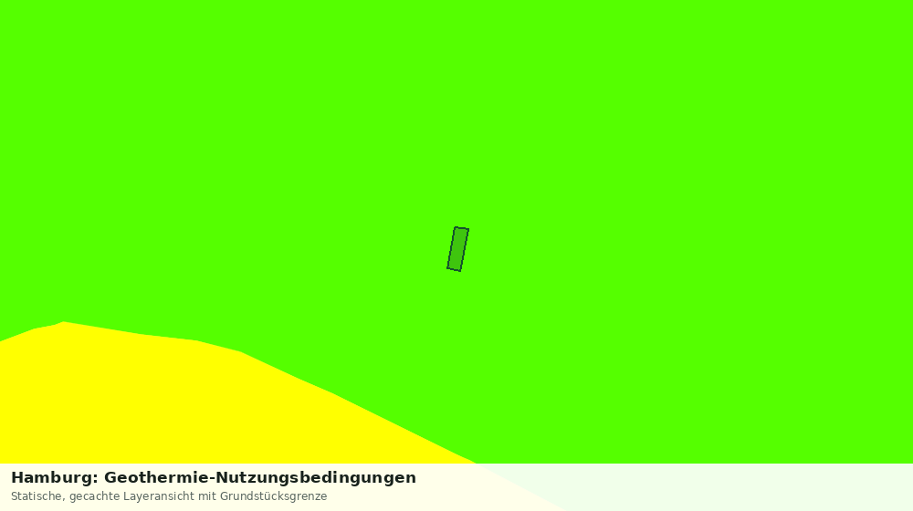 Statische Kartenansicht: Hamburg: Geothermie-Nutzungsbedingungen