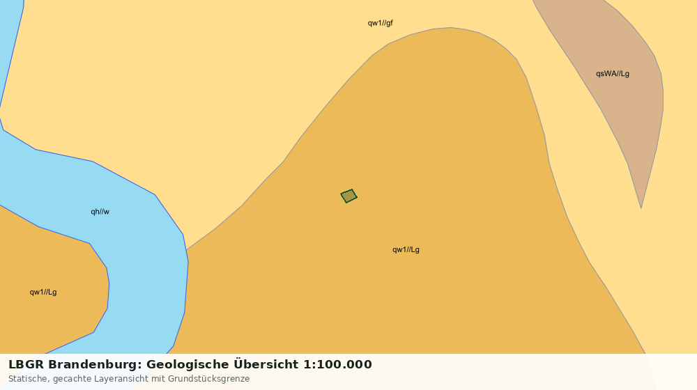 Statische Kartenansicht: LBGR Brandenburg: Geologische Übersicht 1:100.000