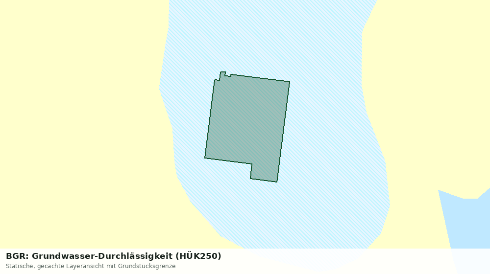 Statische Kartenansicht: BGR: Grundwasser-Durchlässigkeit (HÜK250)
