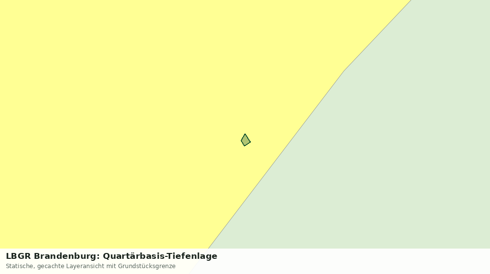 Statische Kartenansicht: LBGR Brandenburg: Quartärbasis-Tiefenlage