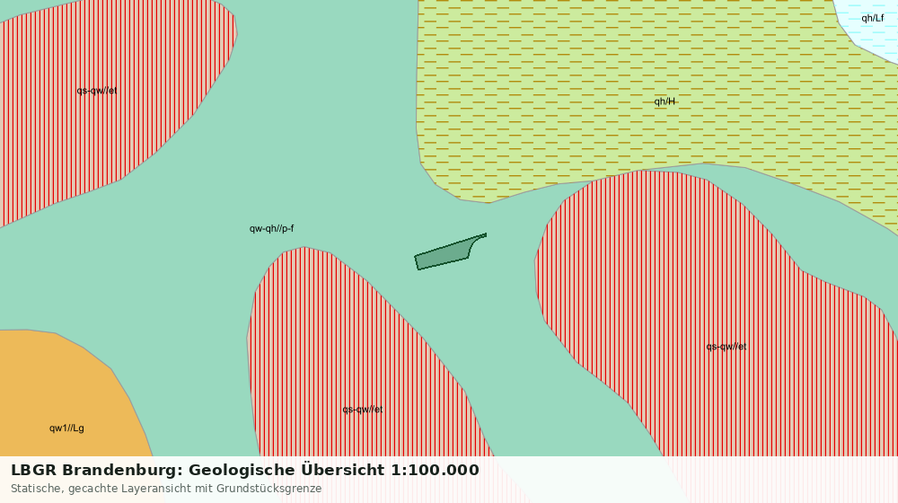 Statische Kartenansicht: LBGR Brandenburg: Geologische Übersicht 1:100.000