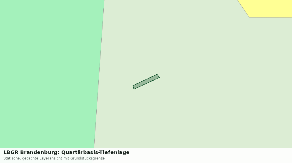 Statische Kartenansicht: LBGR Brandenburg: Quartärbasis-Tiefenlage