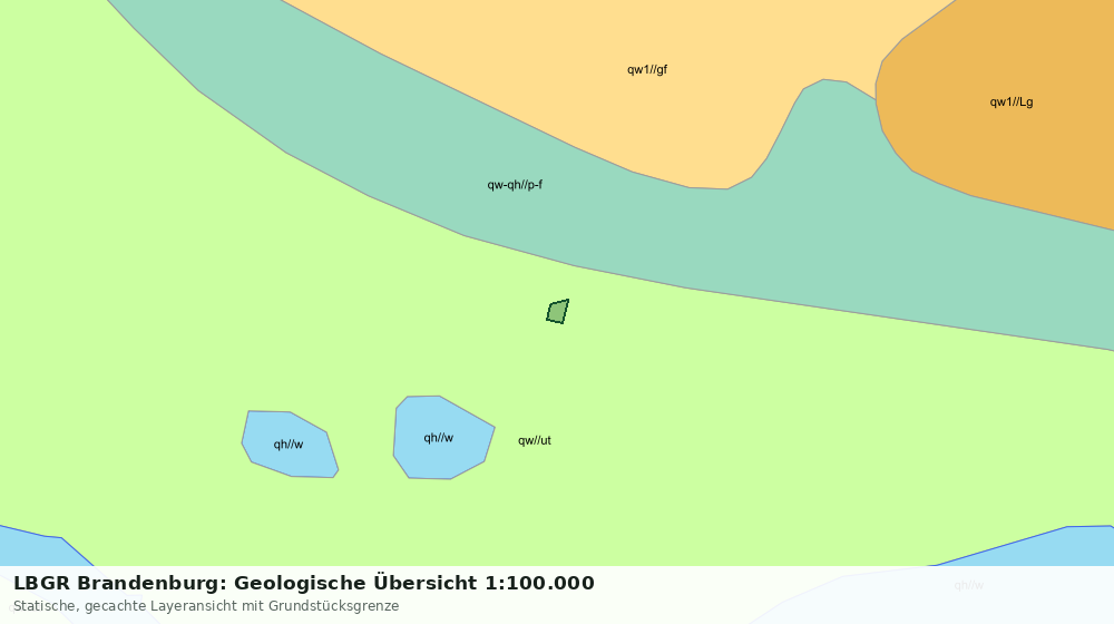 Statische Kartenansicht: LBGR Brandenburg: Geologische Übersicht 1:100.000