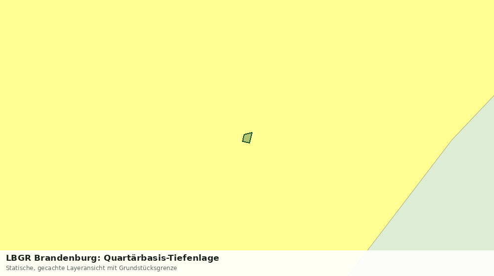 Statische Kartenansicht: LBGR Brandenburg: Quartärbasis-Tiefenlage
