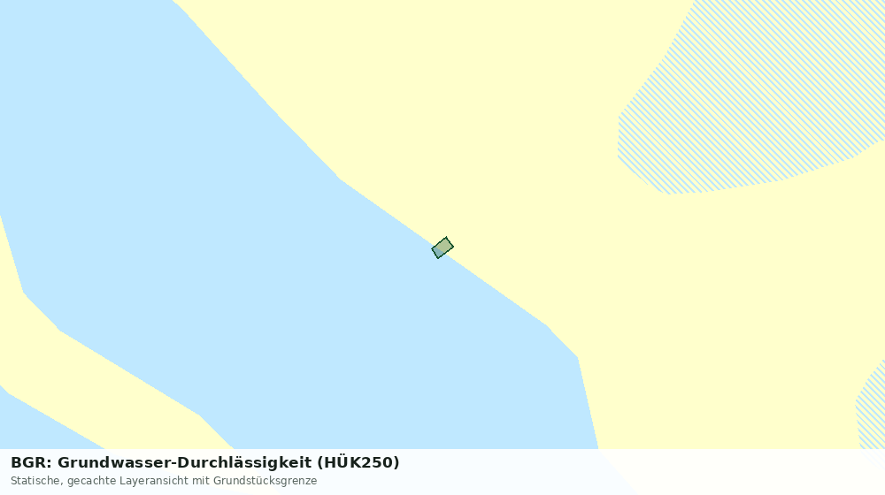 Statische Kartenansicht: BGR: Grundwasser-Durchlässigkeit (HÜK250)
