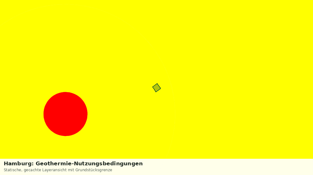 Statische Kartenansicht: Hamburg: Geothermie-Nutzungsbedingungen
