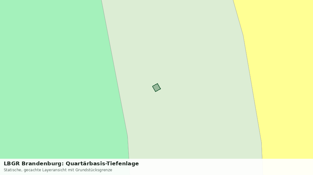 Statische Kartenansicht: LBGR Brandenburg: Quartärbasis-Tiefenlage