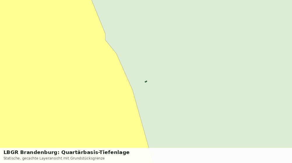 Statische Kartenansicht: LBGR Brandenburg: Quartärbasis-Tiefenlage