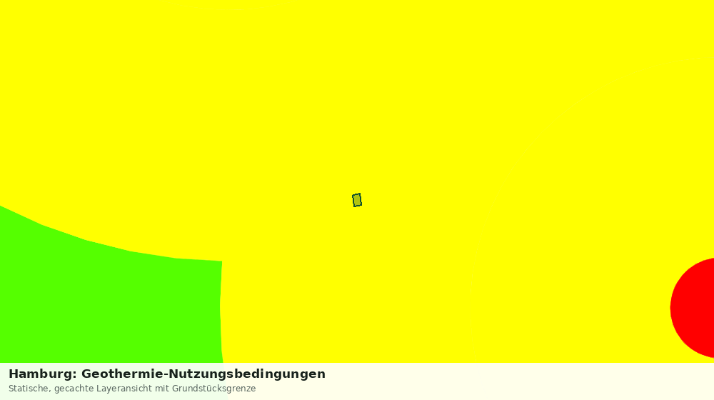 Statische Kartenansicht: Hamburg: Geothermie-Nutzungsbedingungen