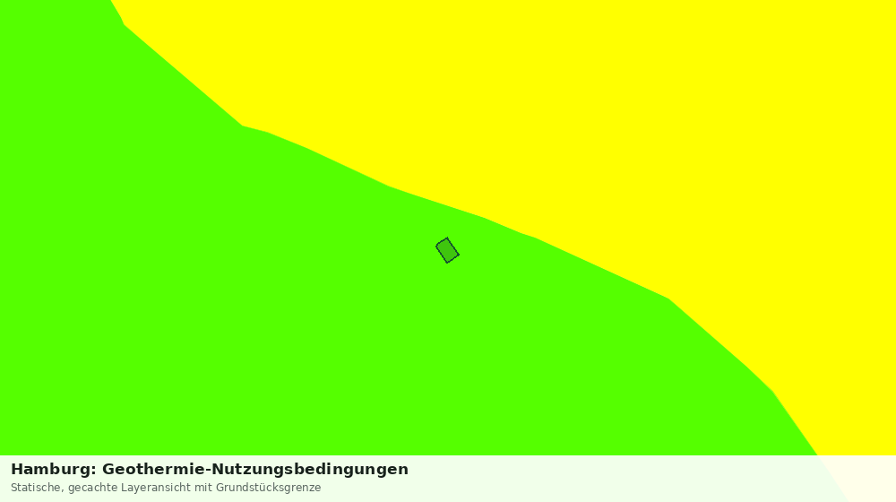 Statische Kartenansicht: Hamburg: Geothermie-Nutzungsbedingungen