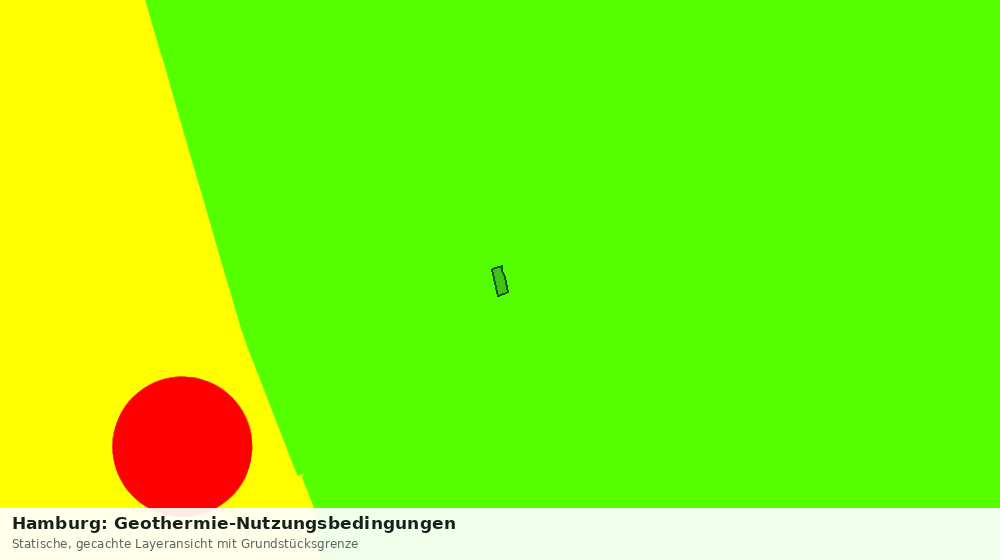 Statische Kartenansicht: Hamburg: Geothermie-Nutzungsbedingungen