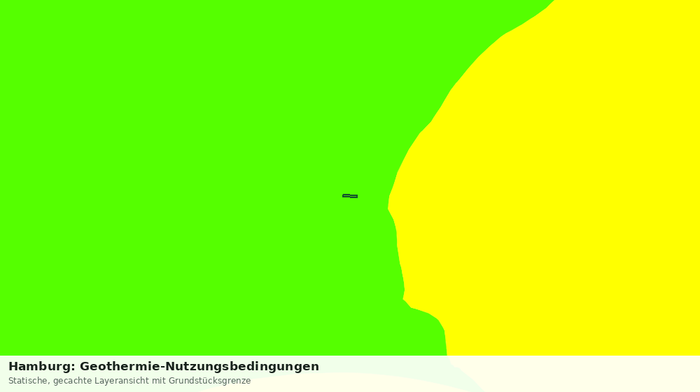 Statische Kartenansicht: Hamburg: Geothermie-Nutzungsbedingungen
