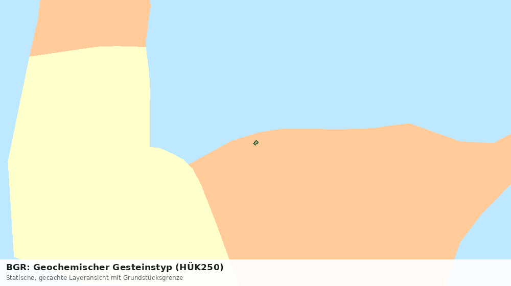 Statische Kartenansicht: BGR: Geochemischer Gesteinstyp (HÜK250)