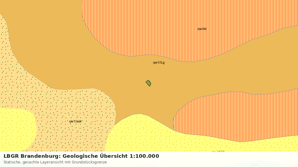 Statische Kartenansicht: LBGR Brandenburg: Geologische Übersicht 1:100.000