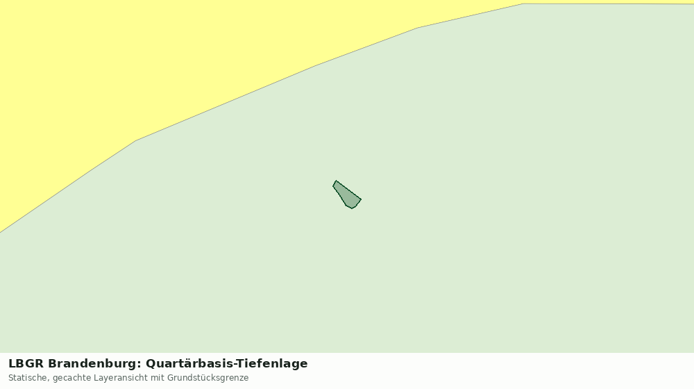 Statische Kartenansicht: LBGR Brandenburg: Quartärbasis-Tiefenlage