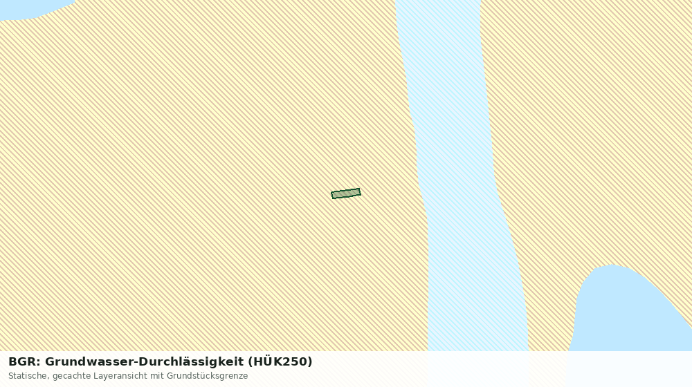 Statische Kartenansicht: BGR: Grundwasser-Durchlässigkeit (HÜK250)