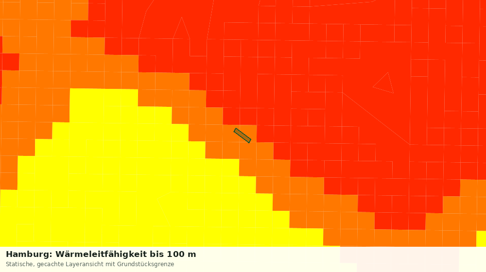 Statische Kartenansicht: Hamburg: Wärmeleitfähigkeit bis 100 m
